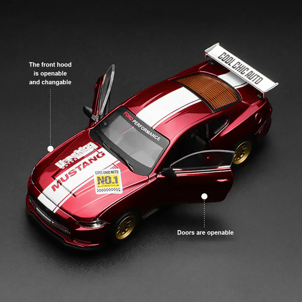 1:42 Scale 2018 Ford Mustang GT Super Racing Model Kit