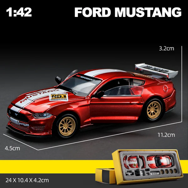 1:42 Scale 2018 Ford Mustang GT Super Racing Model Kit